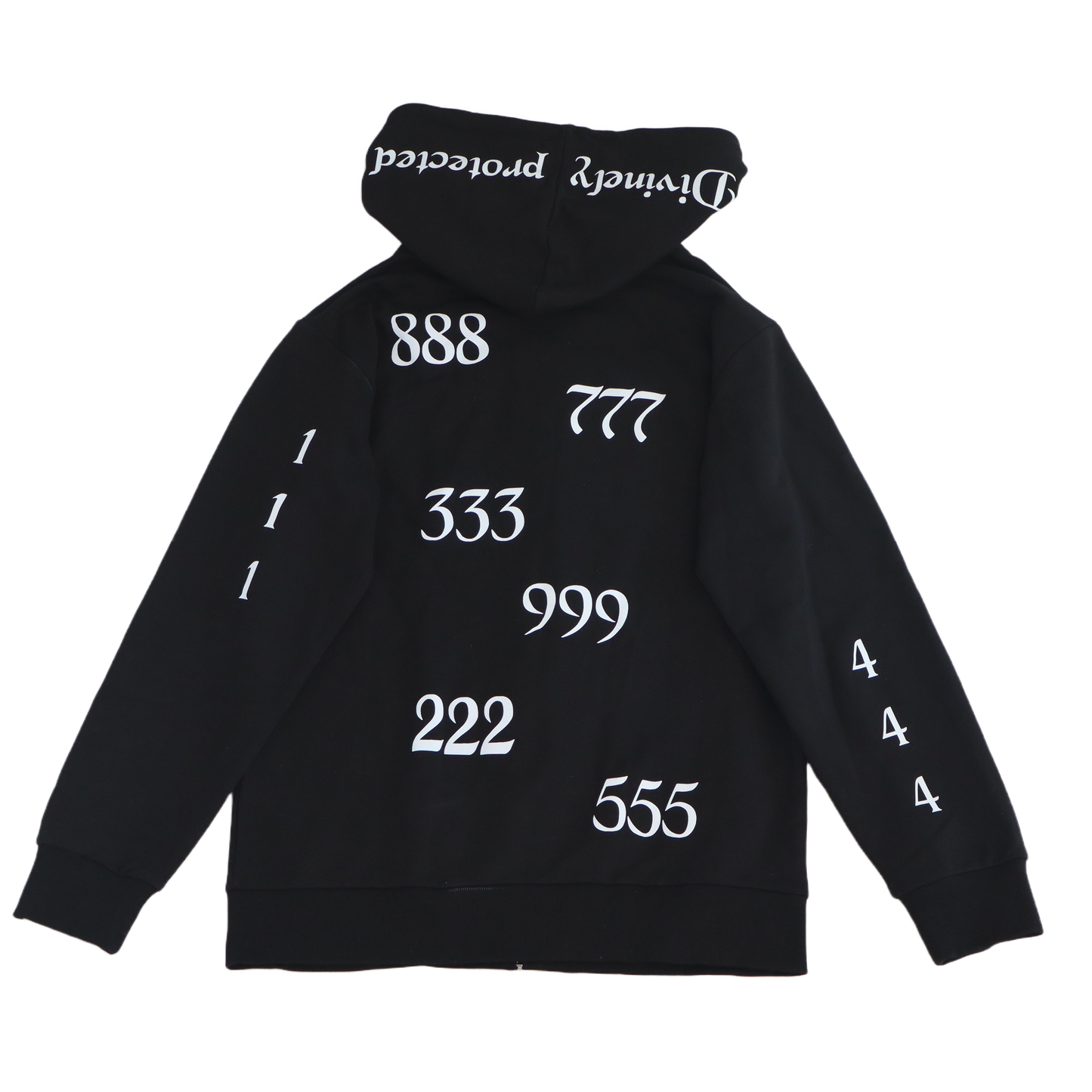 Divinely Protected Dispersed Angel Number Hooded Jacket