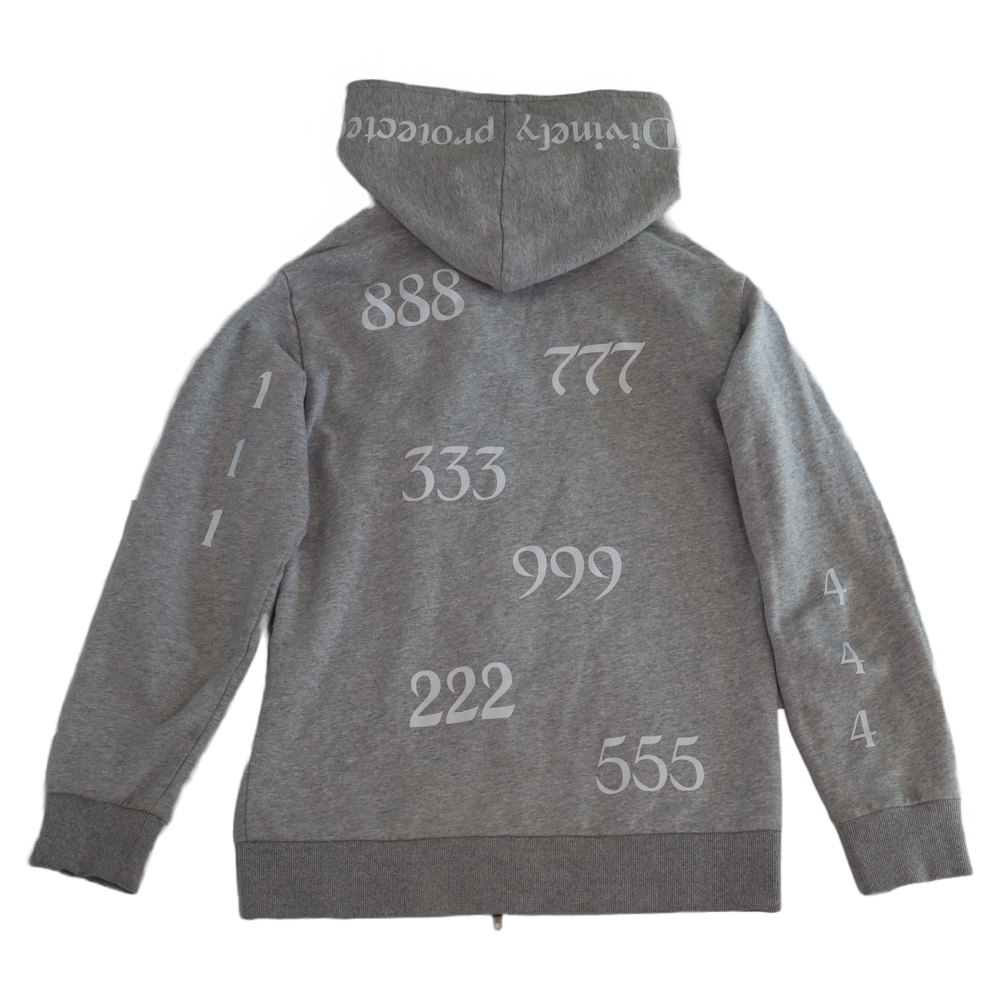 Divinely Protected Dispersed Angel Number Full zip Hooded Jacket